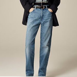 J. Crew Slouchy Boyfriend Straight Leg Jeans in Blue